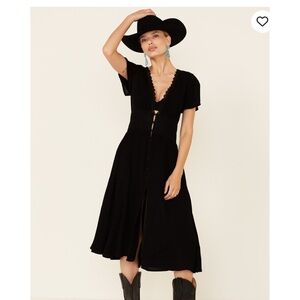 Beyond The Radar Women's Lace Button Dress XL